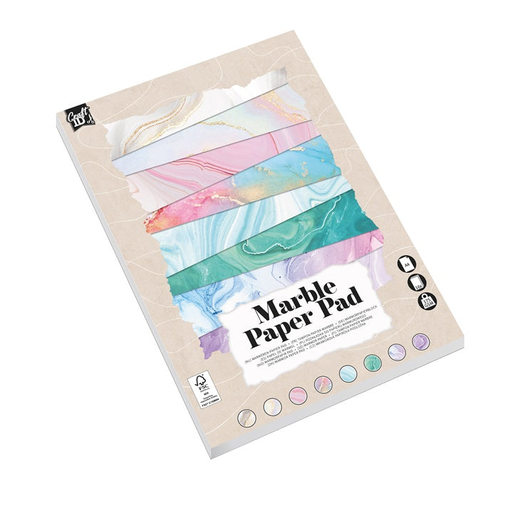 Blok marmerpapier A4, 175 g/m², 16 vel