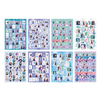 Frozen glitterstickerboek A5, 8 vellen – afbeelding 2