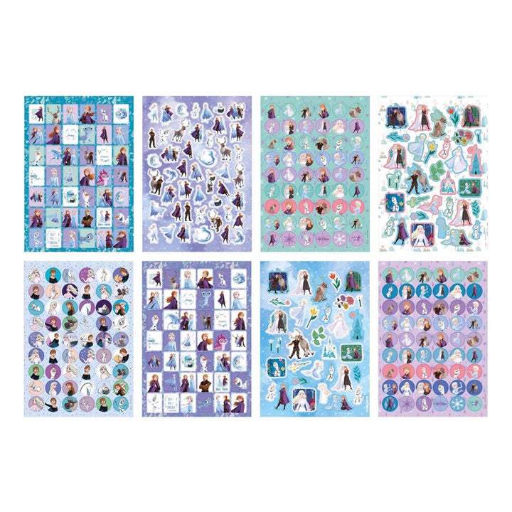 Frozen glitterstickerboek A5, 8 vellen – afbeelding 2