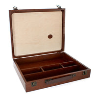 Houten schilderkist Renesans voor verftubes, 38,5 × 31 × 7,5 cm