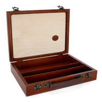 Houten schilderkist Renesans voor verftubes, 32 × 23,5 × 6 cm