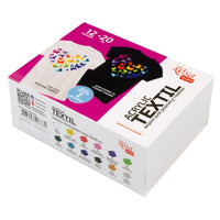 Rosa Talent textielverfset 12 × 20 ml