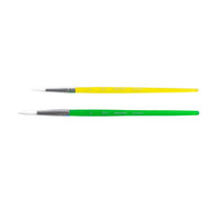 Penselenset Rosa Kids synthetisch, 2 stuks: rond 6 en 8 – afbeelding 3