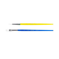 Penselenset Rosa Kids synthetisch, 2 stuks: rond 6, plat 6 – afbeelding 3