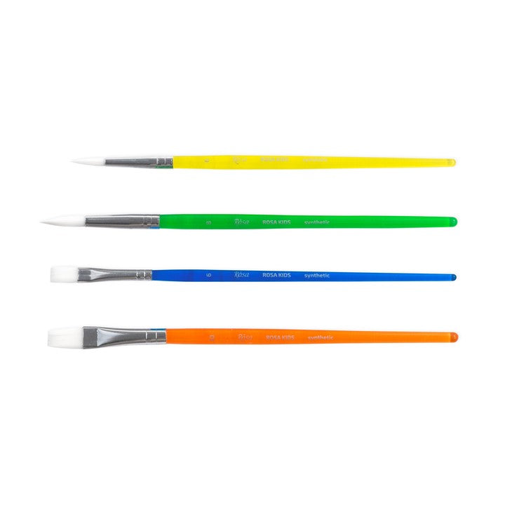 Penselenset Rosa Kids, 4 synthetische penselen – afbeelding 3