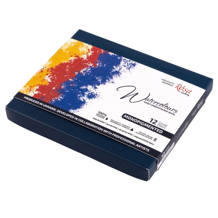 ROSA Gallery aquarelverf Monopigmented, 12 × 2,5 ml – afbeelding 5