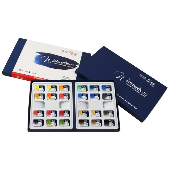 ROSA Gallery aquarelverf set 24 × 2,5 ml – afbeelding 2