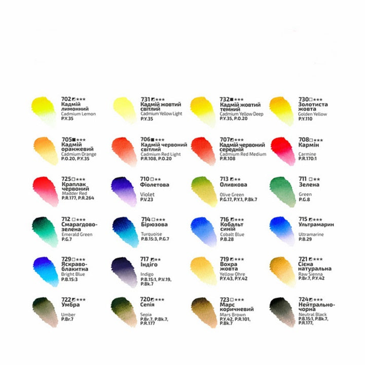 ROSA Gallery aquarelverf set 24 × 2,5 ml – afbeelding 4