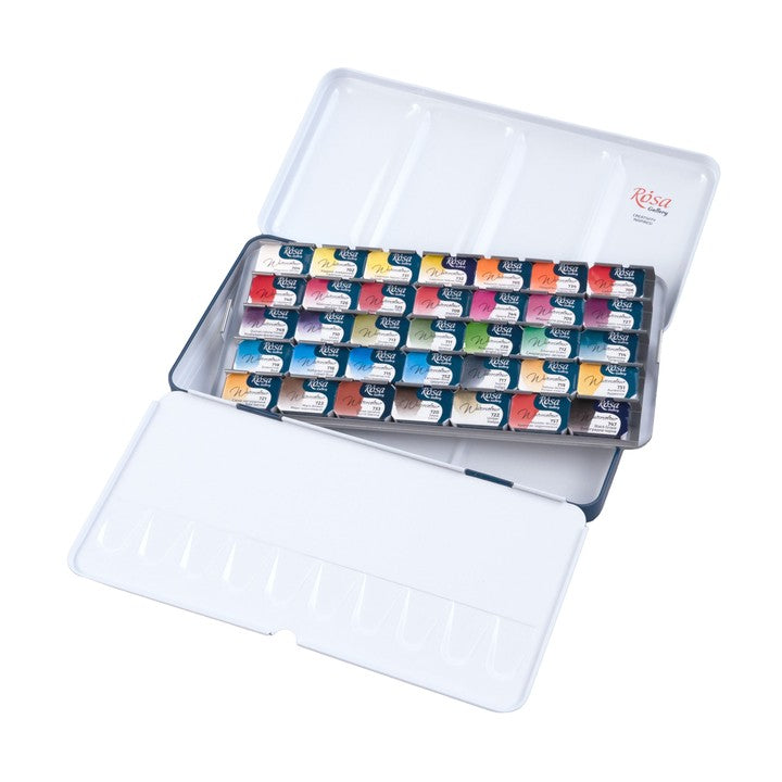 ROSA Gallery Botanical aquarelverfset 35 kleuren in metalen etui – afbeelding 4