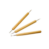 Rosa stippelpennen, dubbelzijdig, set van 3