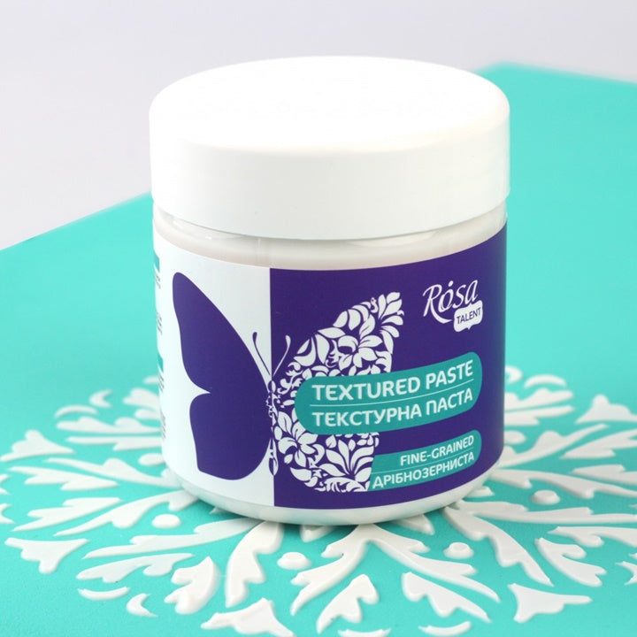 Rosa fijnkorrelige structuurpasta op acrylbasis, 150 ml – afbeelding 2
