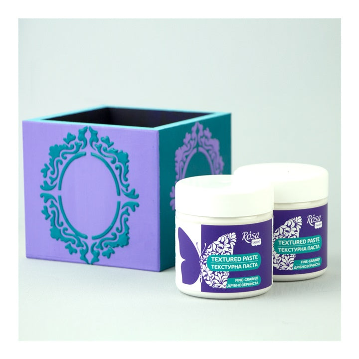 Rosa fijnkorrelige structuurpasta op acrylbasis, 150 ml – afbeelding 3