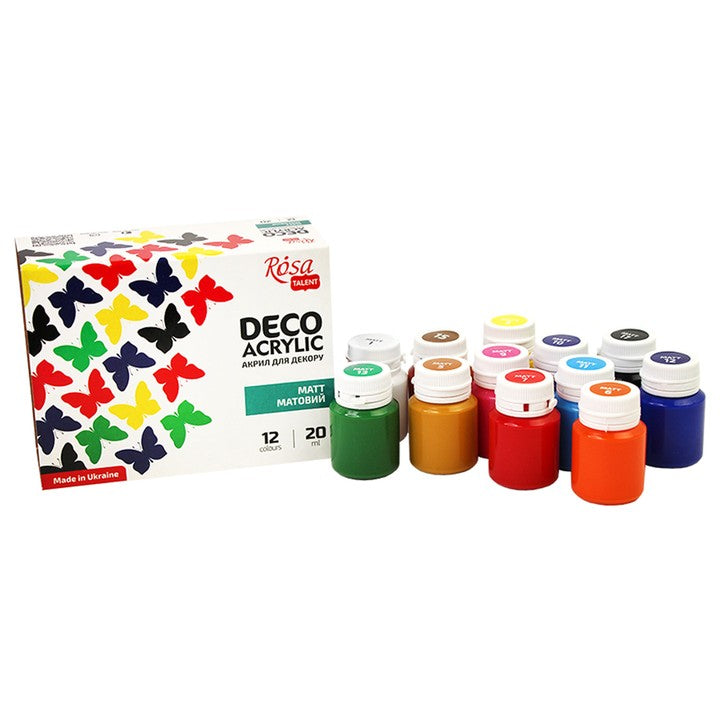 ROSA Talent acrylverfset mat voor decoratie, 12 × 20 ml – afbeelding 4