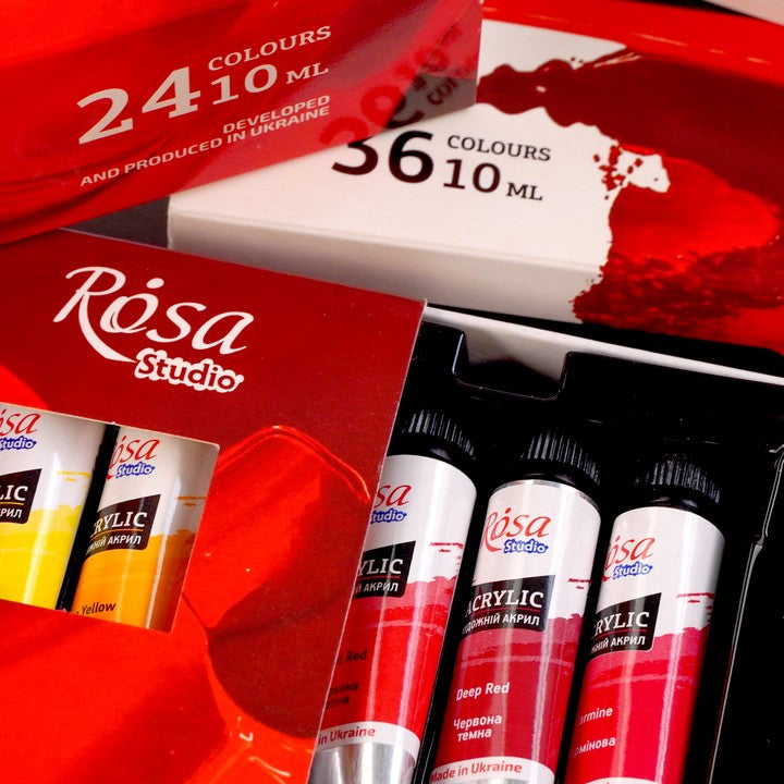 Rosa Studio acrylverfset, 12 × 10 ml – afbeelding 6
