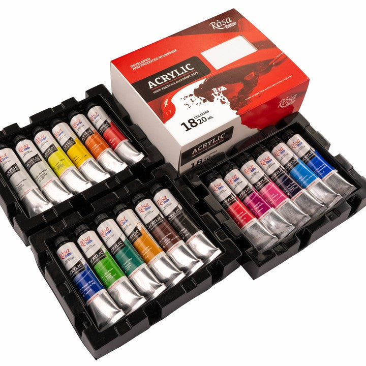 Rosa Studio acrylverfset, 18 × 20 ml – afbeelding 5