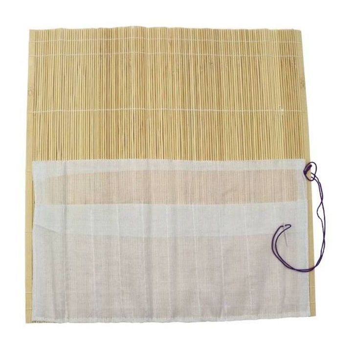 D.K. Art & Craft penseeletui van bamboe, oprolbaar, 36 × 36 cm – afbeelding 2