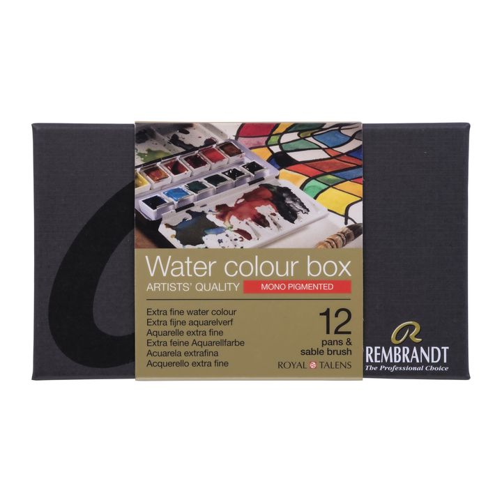 Rembrandt aquarelverf Monopigmented, 12 napjes