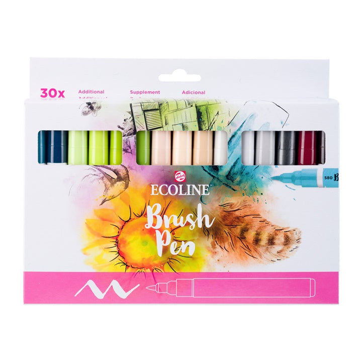 Royal Talens Ecoline Brush Pen set van 30 brushpennen