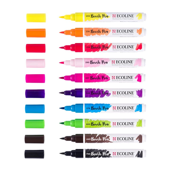 Royal Talens Ecoline Brush Pen Bright set van 10 brushpennen – afbeelding 2