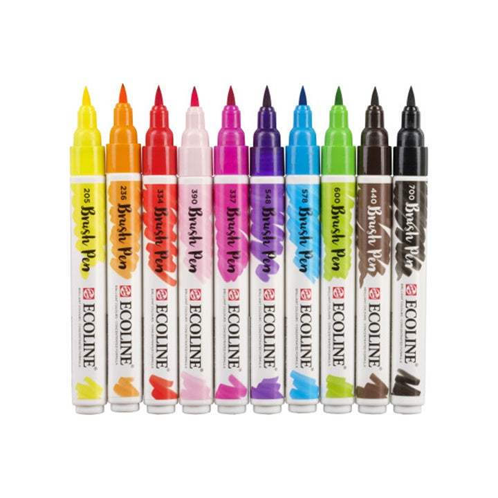 Royal Talens Ecoline Brush Pen Bright set van 10 brushpennen – afbeelding 4