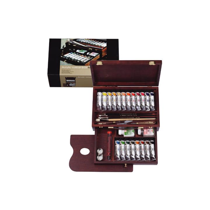 Rembrandt acrylverfset Master 20 × 40 ml + accessoires