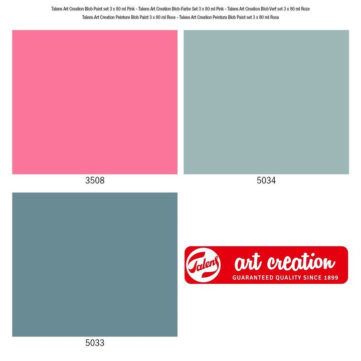 Talens Art Creation Blob Paint verfset roze, 3 × 80 ml – afbeelding 4