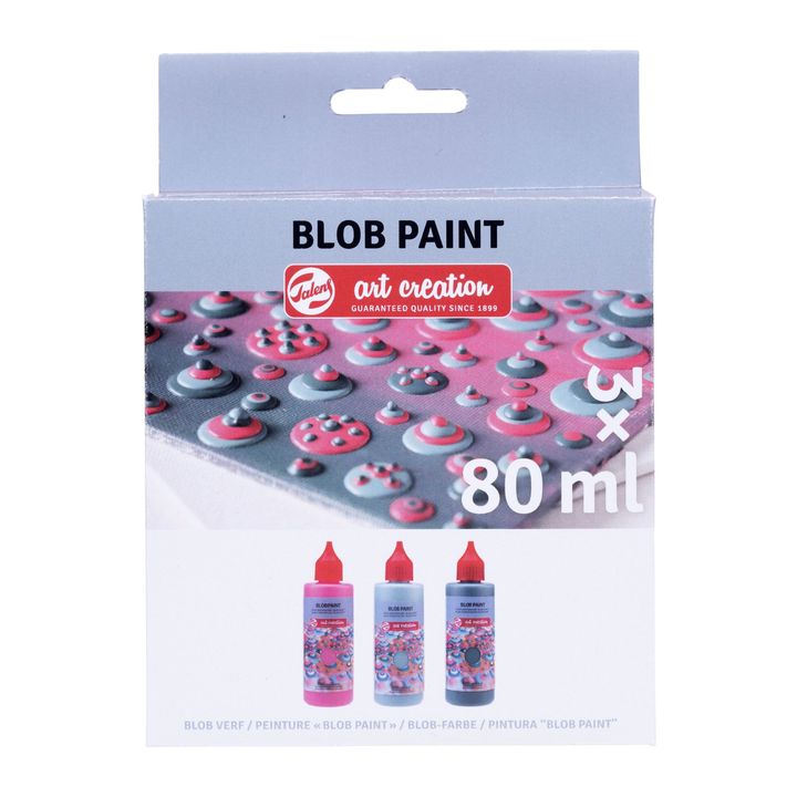 Talens Art Creation Blob Paint verfset roze, 3 × 80 ml
