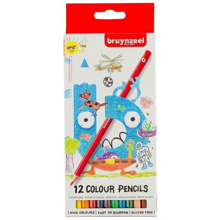 Bruynzeel kleurpotloden voor kinderen, 12 stuks