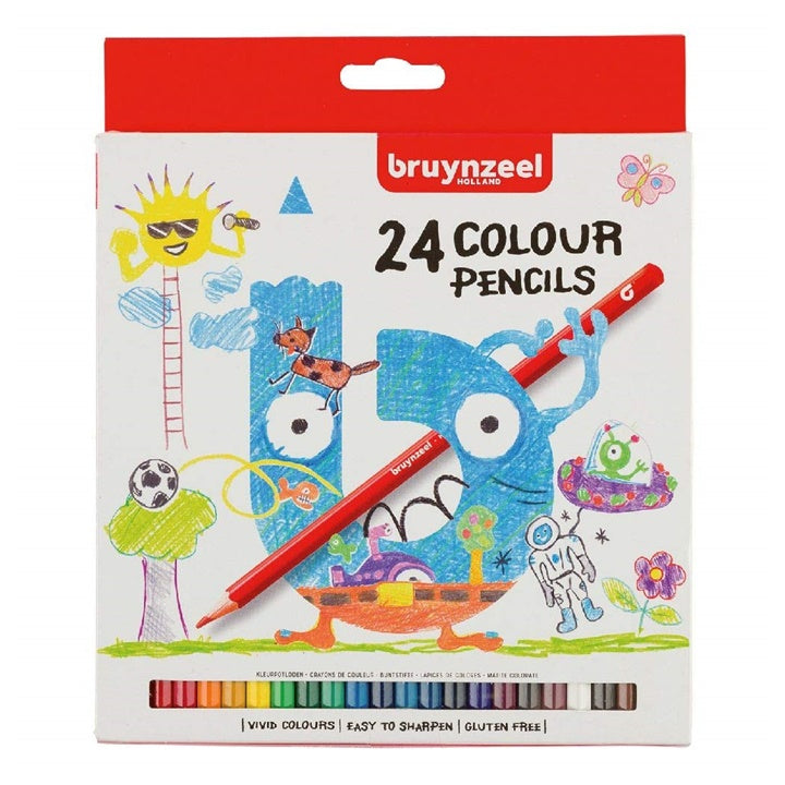 Bruynzeel kleurpotloden voor kinderen, 24 stuks