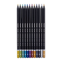 Bruynzeel kleurpotloden metallic, 12 stuks in metalen etui – afbeelding 2