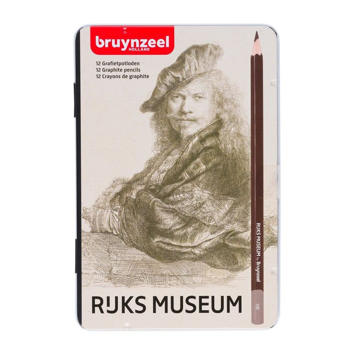 Bruynzeel grafietpotloden 2H–9B, set van 12 in blik