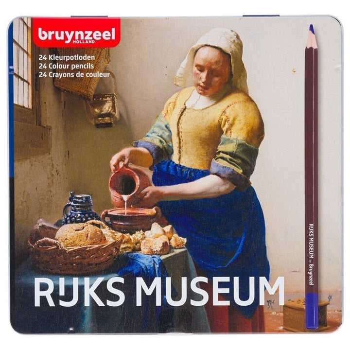 Bruynzeel kleurpotloden Jan Vermeer, limited edition, 24 in blik