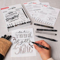 UNI PIN Starter Case cadeauset 9-delig – fineliners en brushpennen – afbeelding 2