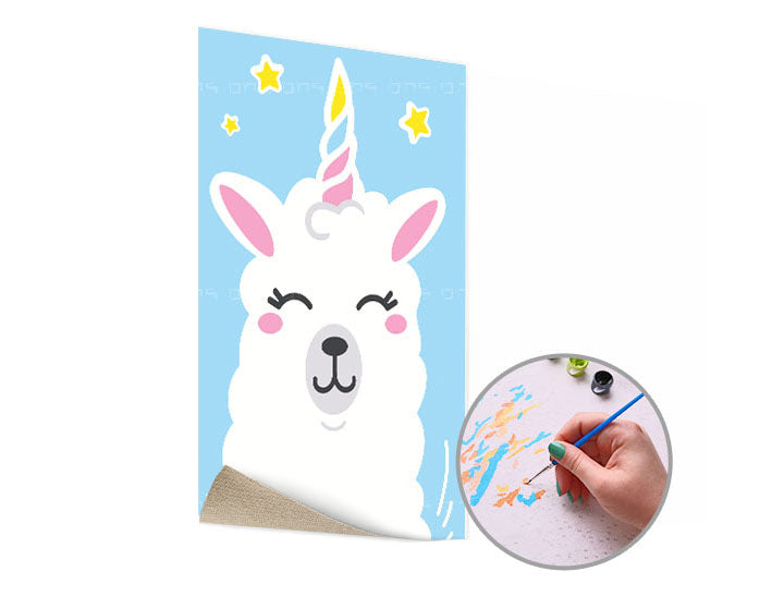 Schilderen op nummer ARTMiE Lama Single Cut 40 × 60 cm – afbeelding 4