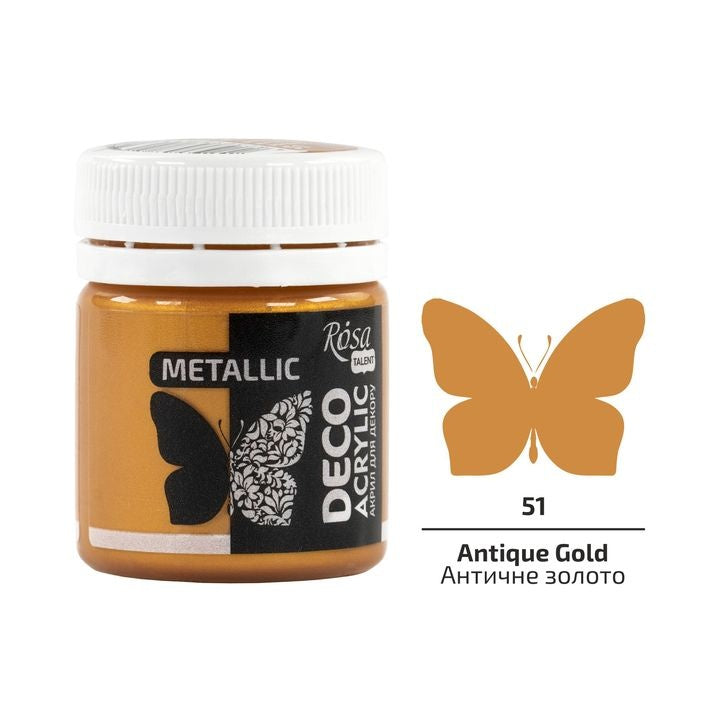 Rosa Talent metallic acrylverf 20 ml, decoratieverf – afbeelding 2