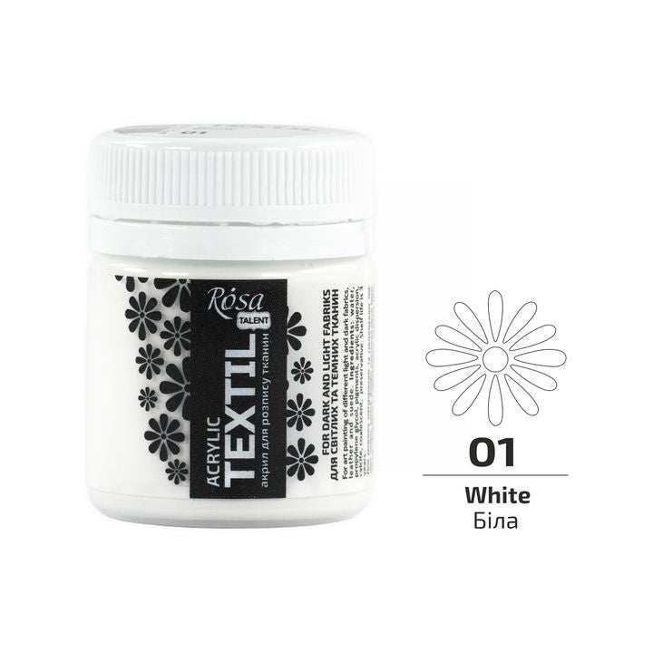 ROSA Talent textielverf 20 ml, 45 kleuren