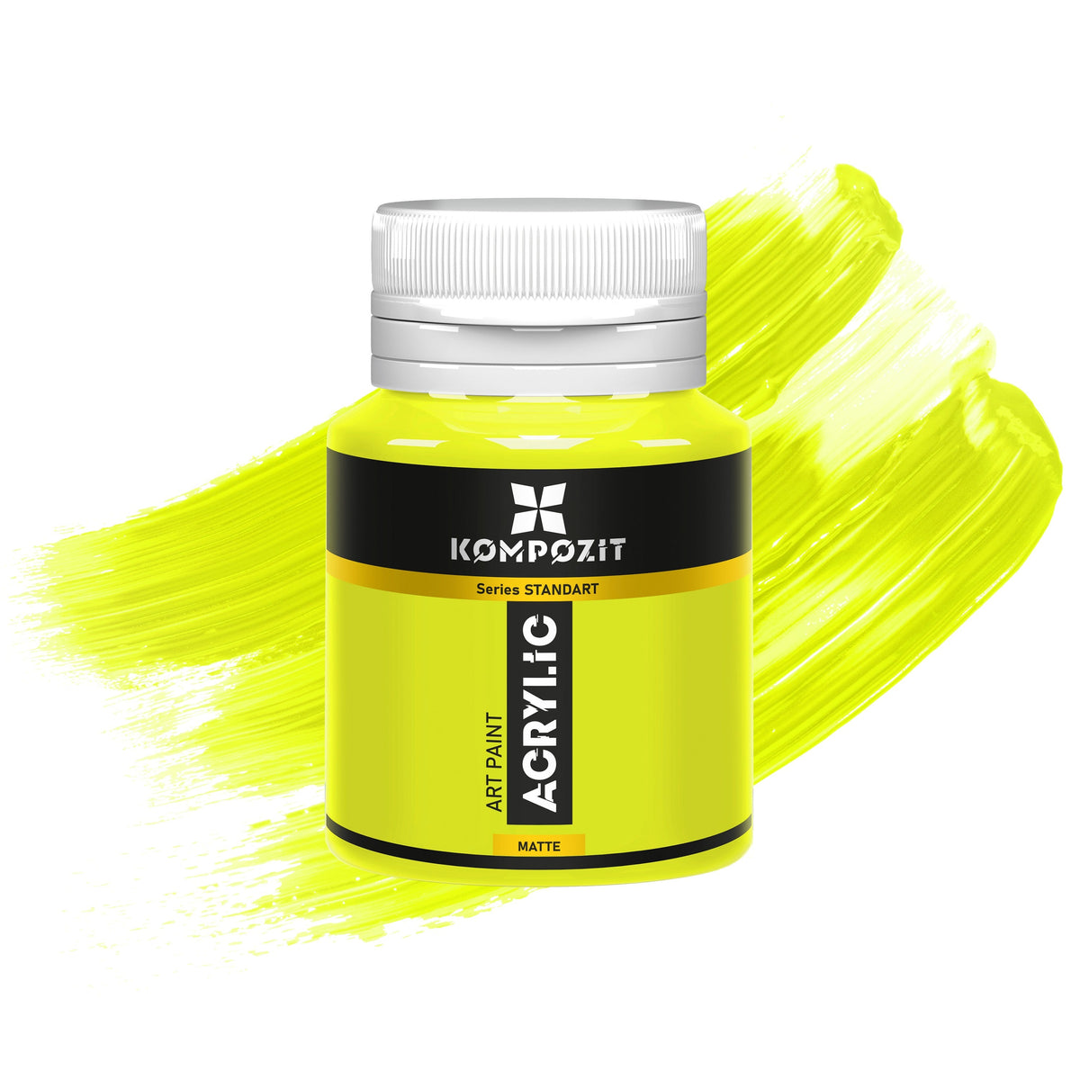 Acrylic paint Kompozit STANDART Fluorescent 20 ml – 111 Fluorescent Lime Green