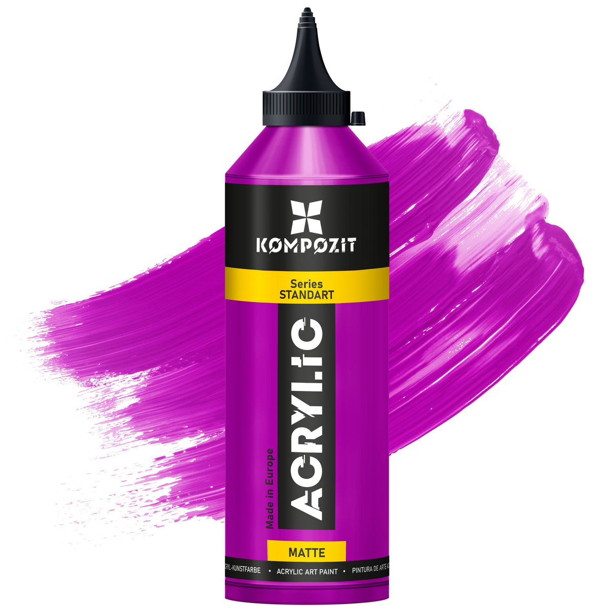 Acrylic Paint Kompozit STANDART Fluorescent 500 ml – 115 Fluorescent Violet