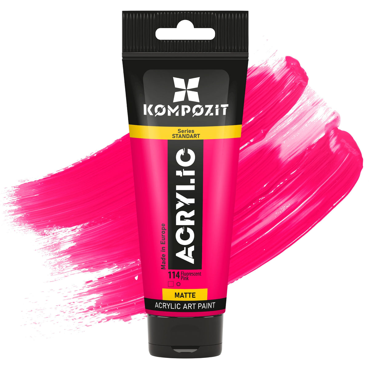 Acrylic Paint Kompozit STANDART Fluorescent 75 ml – 114 Fluorescent Pink