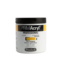 Acrylic Paint Schmincke PRIMAcryl Professional 237 ml – 235 Titanium gold yellow