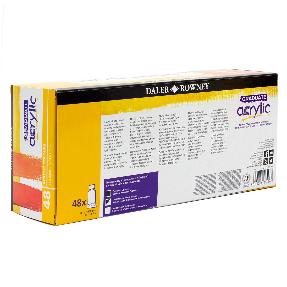 Acrylverfset Daler-Rowney Graduate 48 × 22 ml