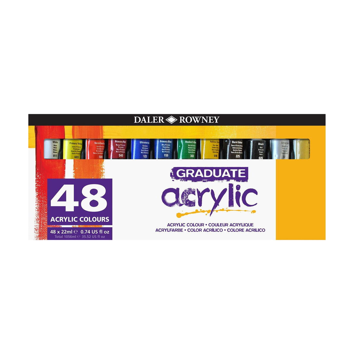 Acrylverfset Daler-Rowney Graduate 48 × 22 ml