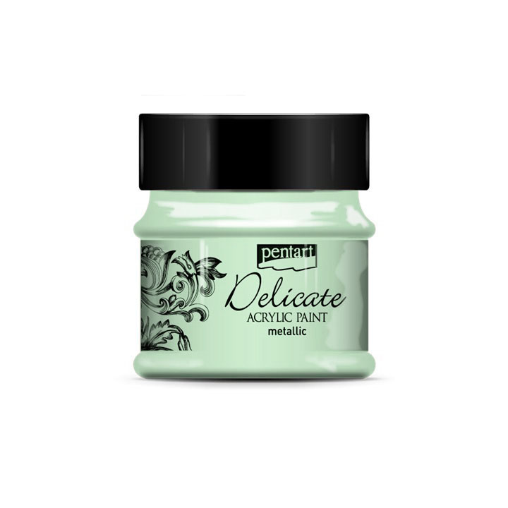 Pentart Delicate Metallic acrylverf 50 ml – afbeelding 2