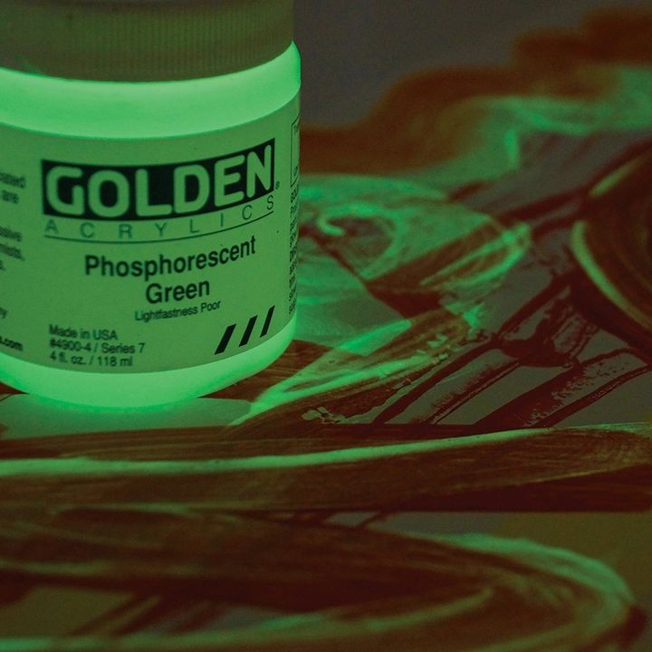 Golden Heavy Body Phosphorescent acrylverf 59 ml – afbeelding 2