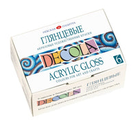 DECOLA glanzende acrylverfset 6 × 20 ml / 12 × 20 ml