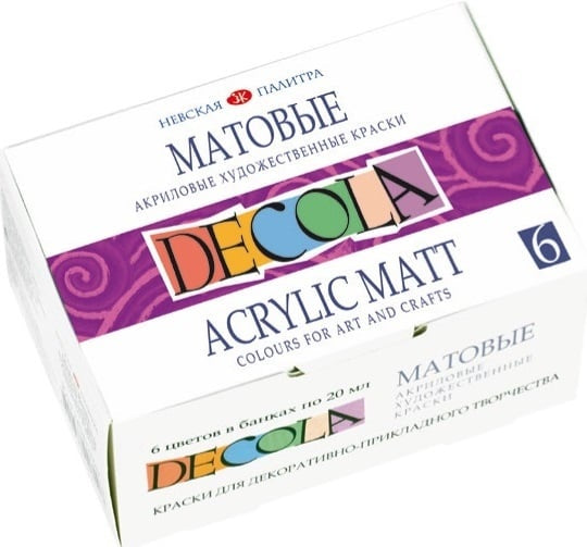 Decola matte acrylverfset 6 of 12 × 20 ml – afbeelding 2