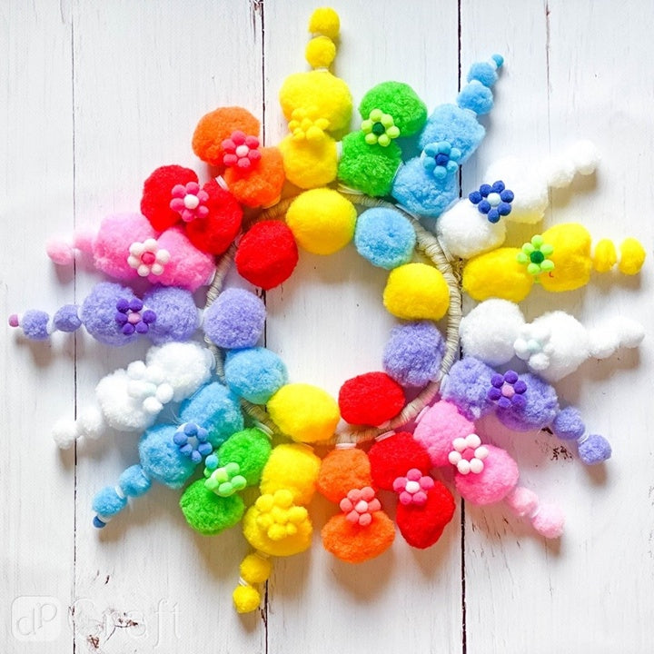 DP Craft pompons Ø 1 cm, 120 stuks – afbeelding 2