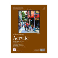Blok acrylpapier Strathmore 400 – 400 g/m², 23 × 31 cm, 10 vellen