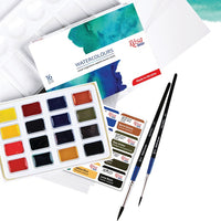 ROSA Studio aquarelverfset met penselen en aquarelpapier – afbeelding 4
