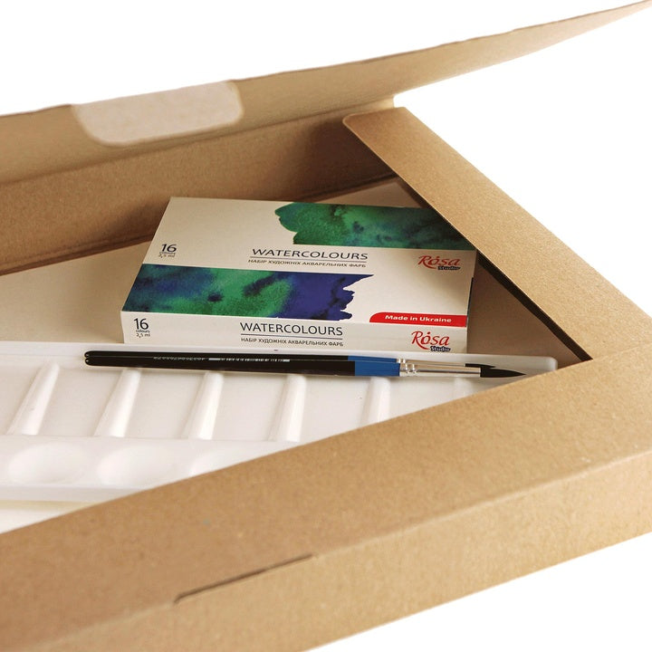 ROSA Studio aquarelverfset met penselen en aquarelpapier – afbeelding 5